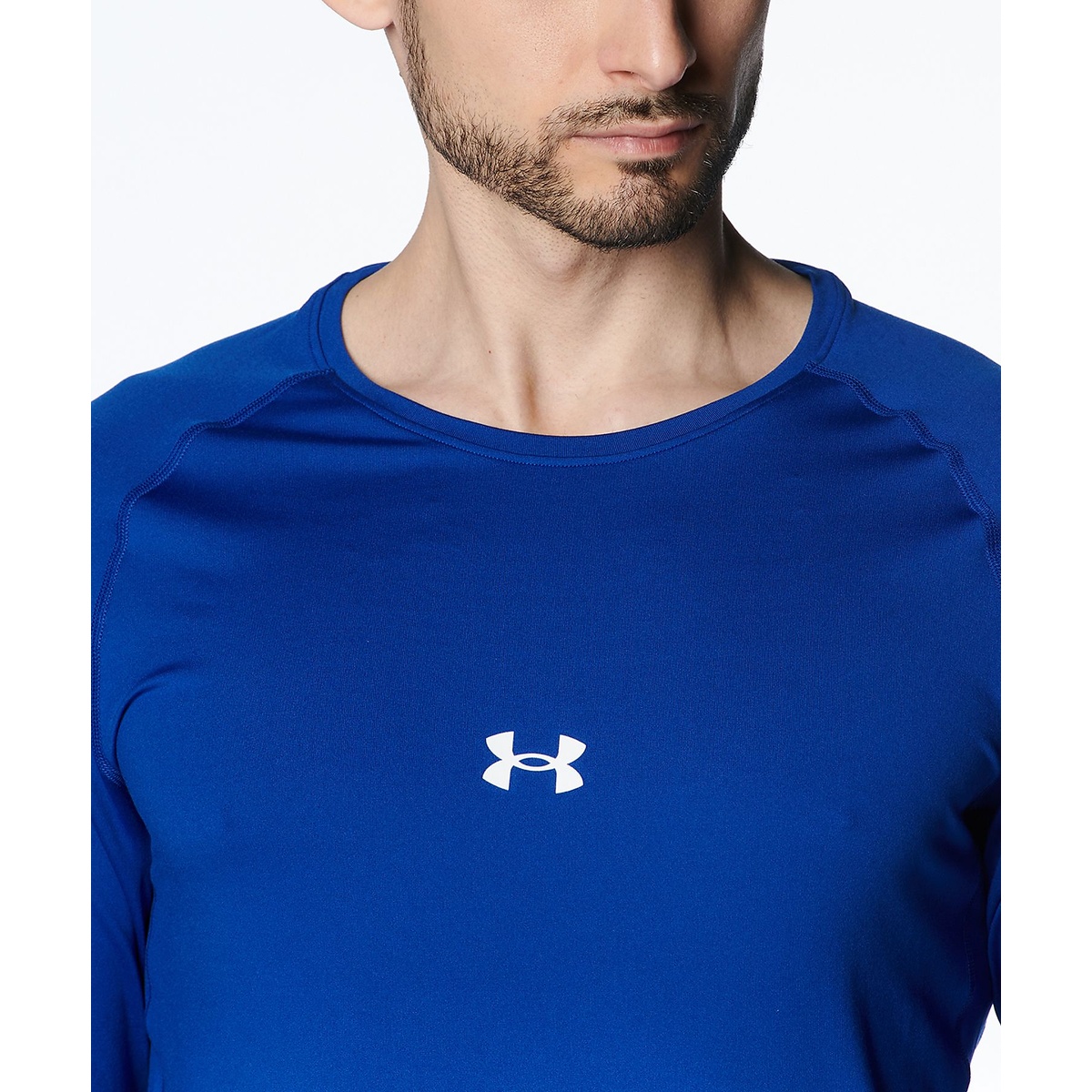 UA HEATGEAR COMFORT FITTED LONG SLEEVE CREW NECK SHIRT