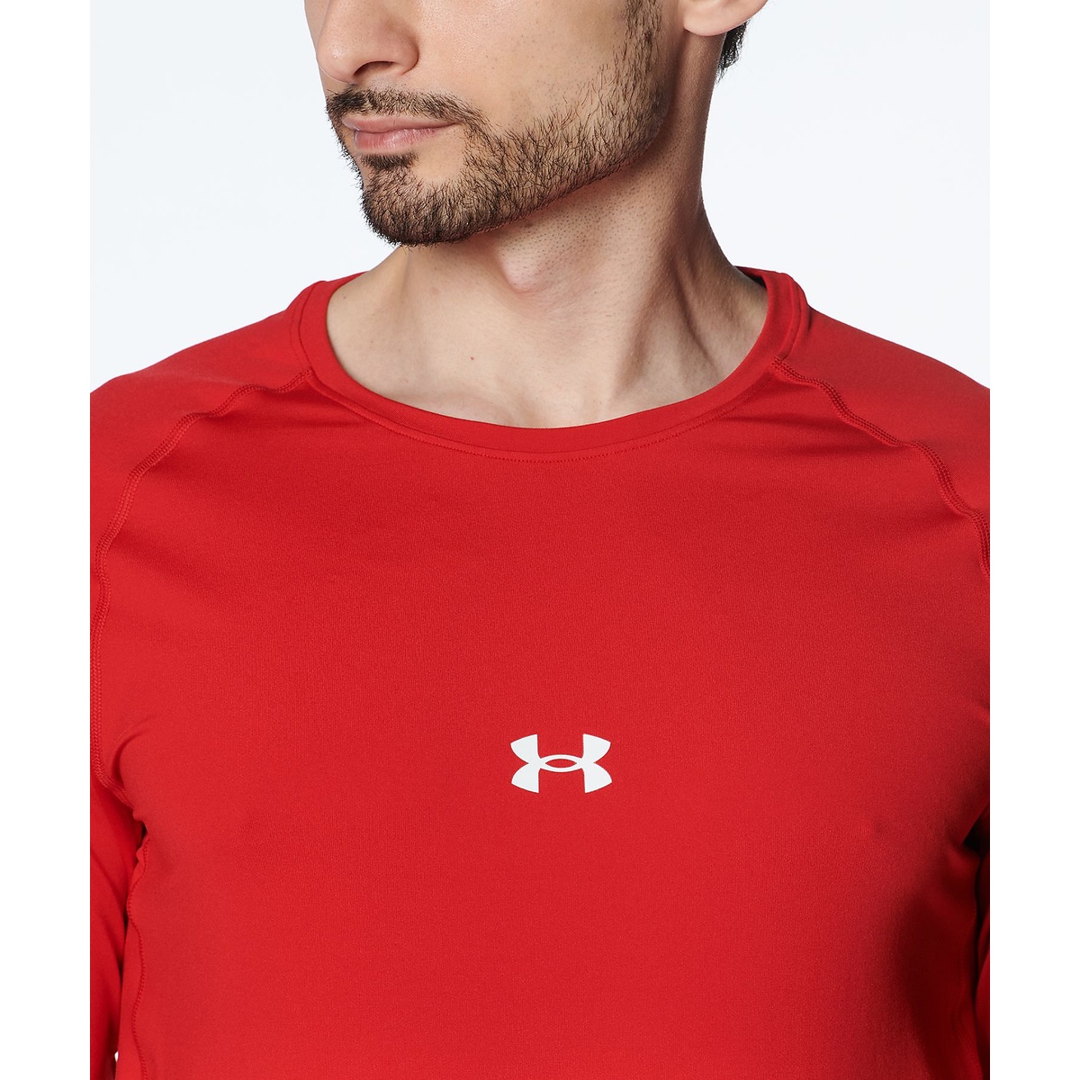 UA HEATGEAR COMFORT FITTED LONG SLEEVE CREW NECK SHIRT