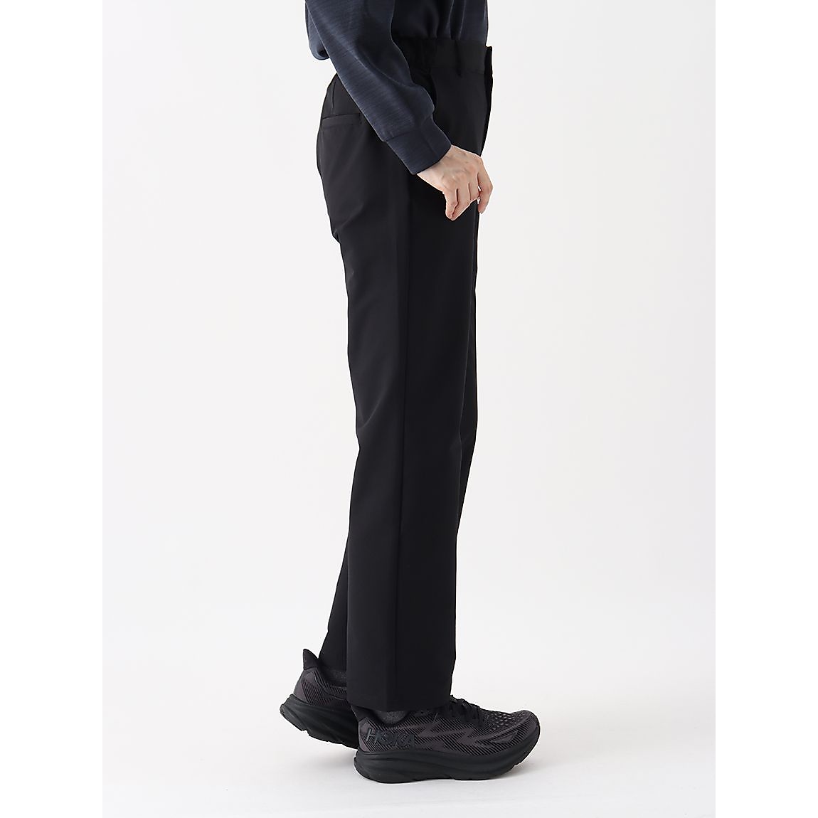 エアスタイリッシュパンツ ヒートナビ 前開きストレート