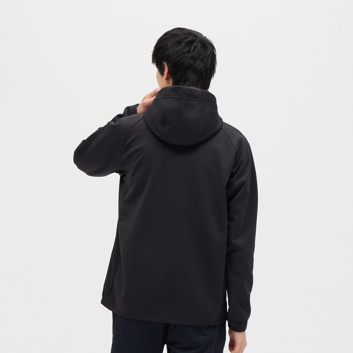 防風ストレッチワッフルボンディングアウター