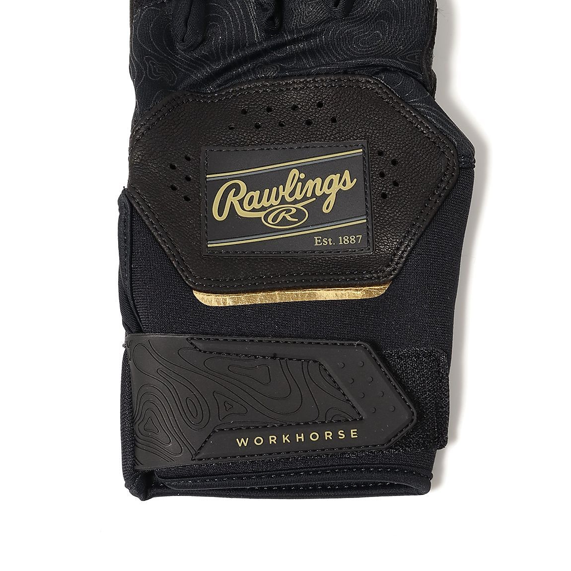 両手用 Workhorse バッティンググローブ - ブラック