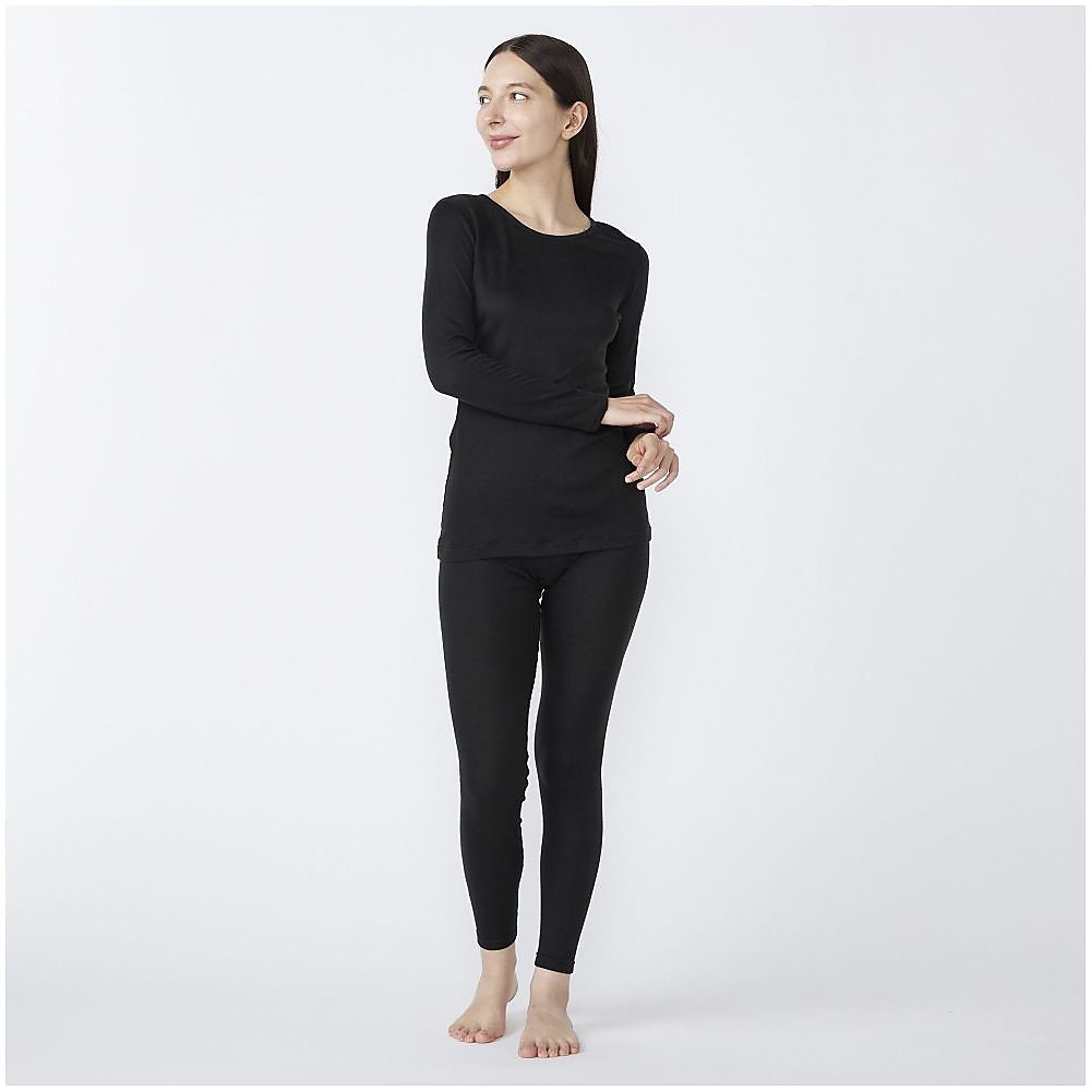 プレミアホットインナー　ブレスサーモ　中厚 for Active クルー長袖W