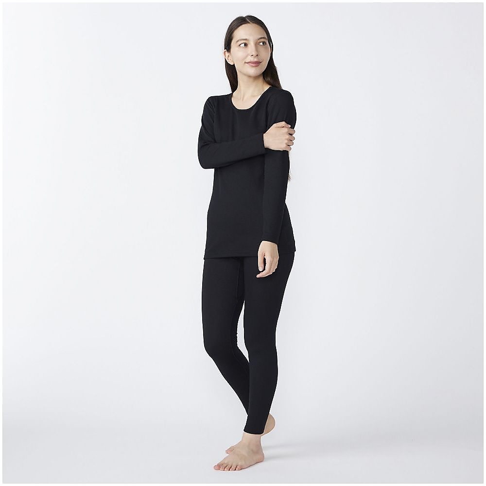 プレミアホットインナー　ブレスサーモ　厚手 for Active クルー長袖W