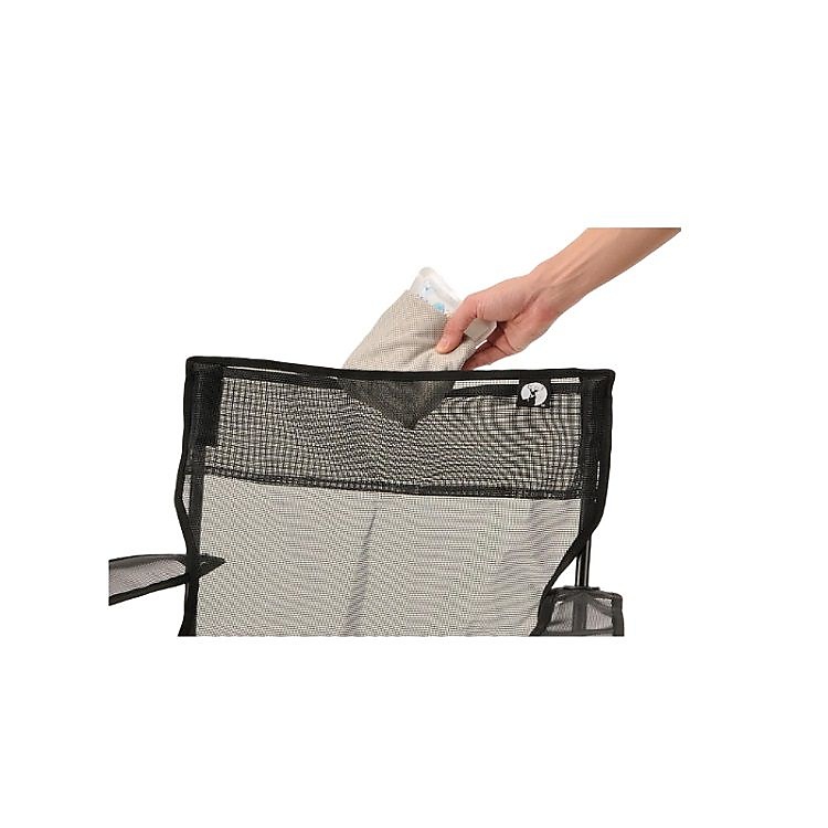 クールメッシュ リラックスラウンジチェア(ブラック)