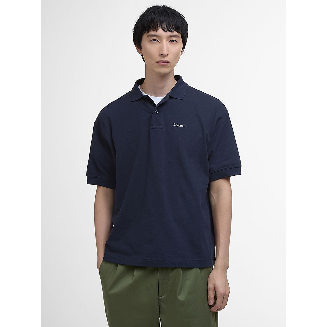 barbour hexham os fit polo shirt