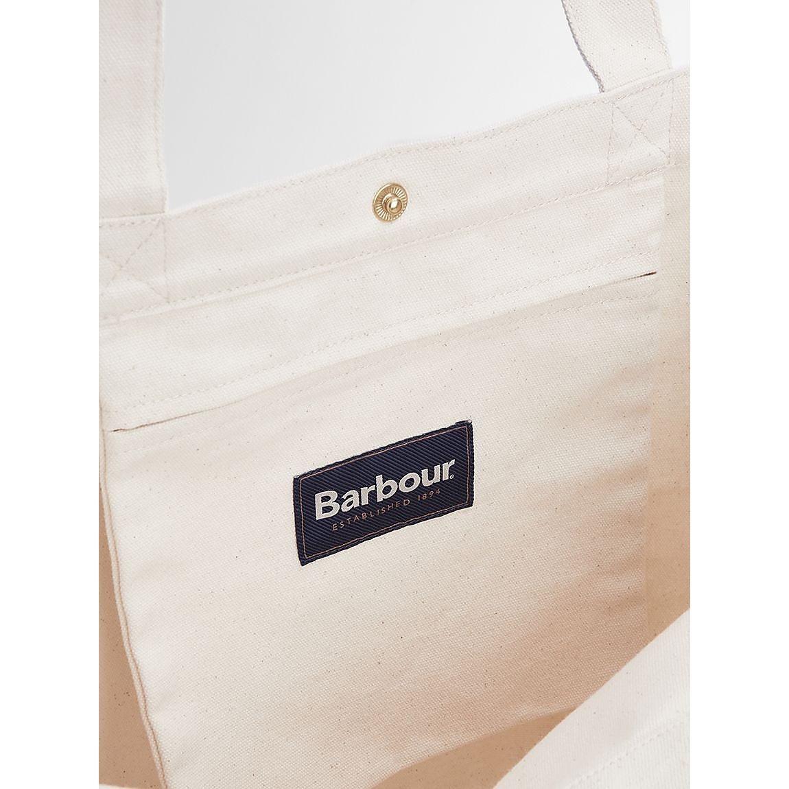 barbour logo tote bag