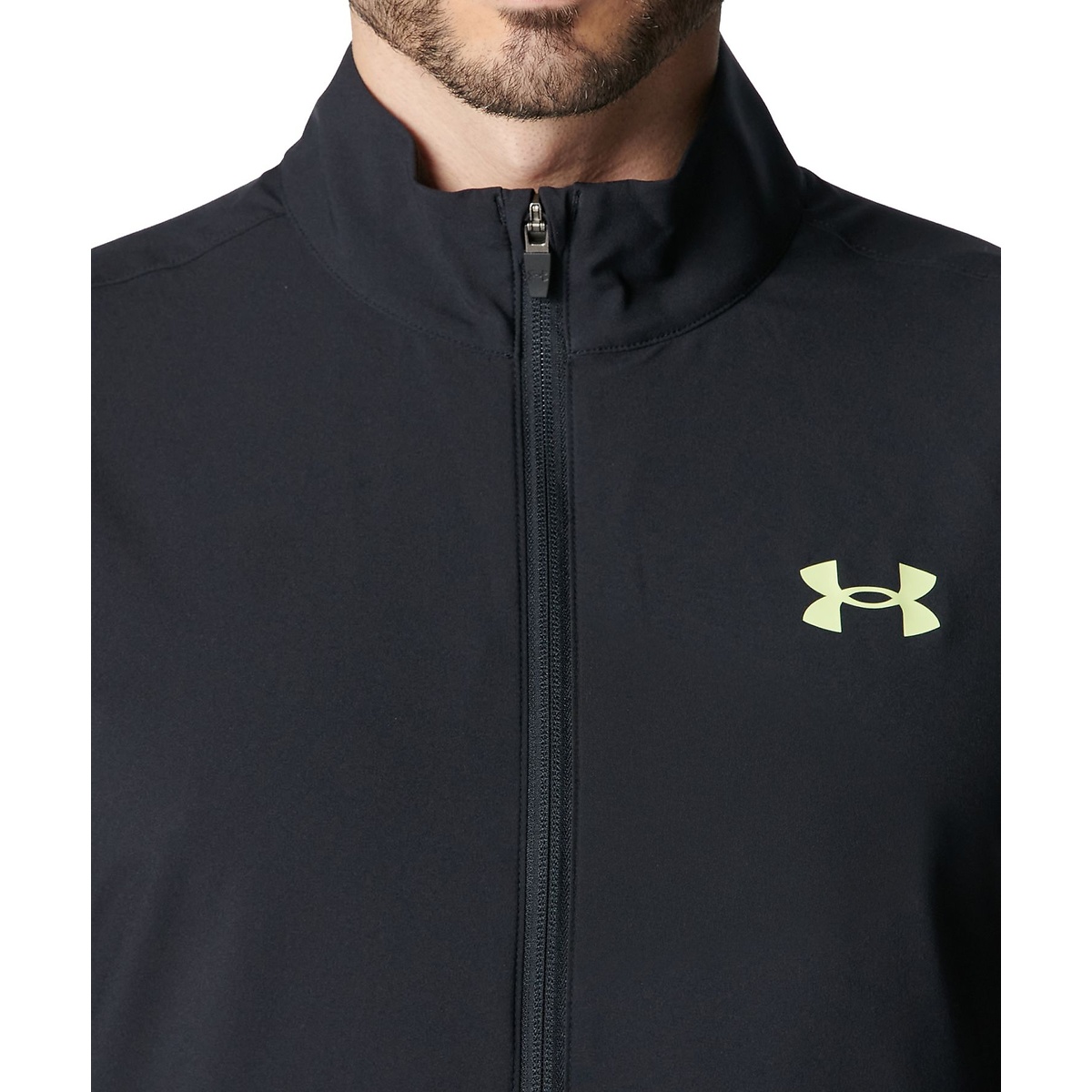 UA FRESH WOVEN FULL ZIP SHORT SLEEVE T-SHIRT