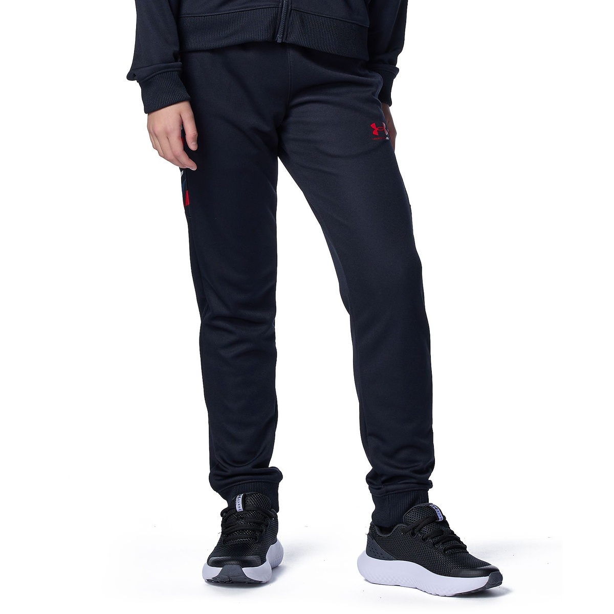 UA PRINT BLOCK TRACK PANTS