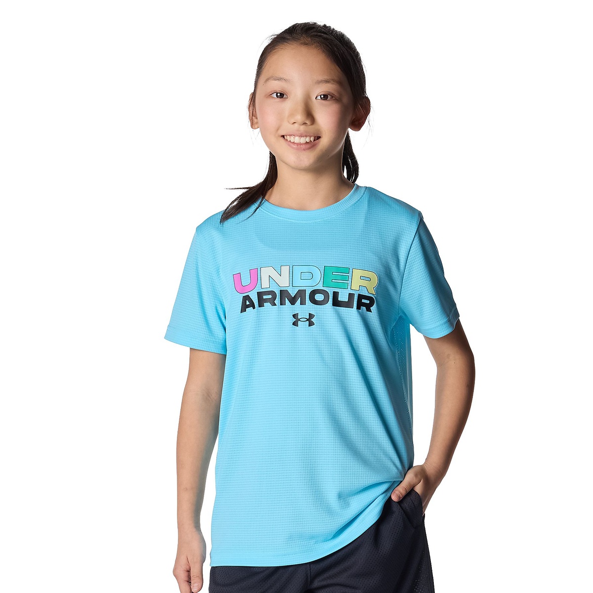 UA SPEED STRIDE BRANDED LOGO SHORT SLEEVE T-SHIRT