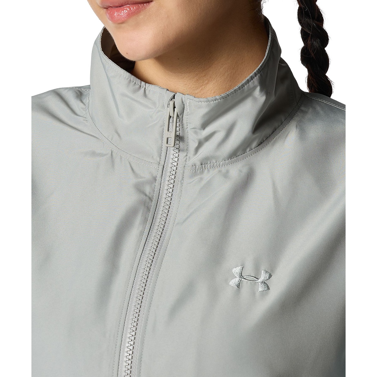 UA MESH LINER WOVEN PRINT FULL-ZIP JACKET