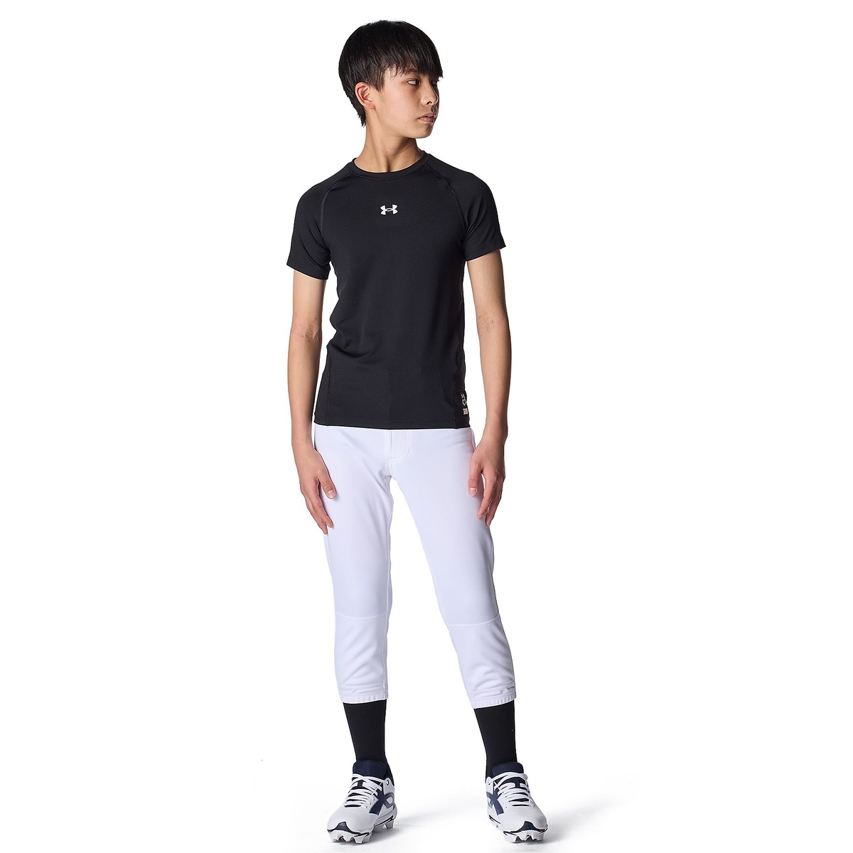 UA HEATGEAR COMFORT FITTED SHORT SLEEVE CREW NECK SHIRT