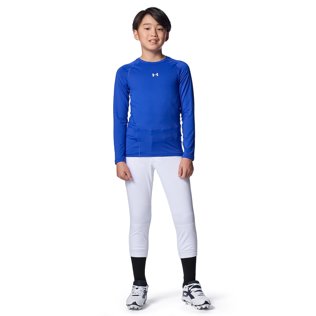 UA HEATGEAR COMFORT FITTED LONG SLEEVE CREW NECK SHIRT