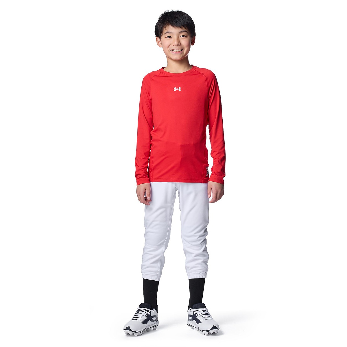 UA HEATGEAR COMFORT FITTED LONG SLEEVE CREW NECK SHIRT