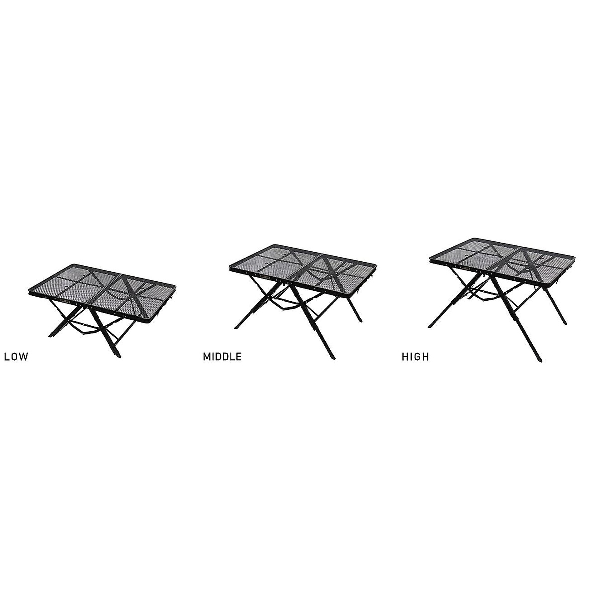3ハイ＆ローテーブル　タフメッシュ 2