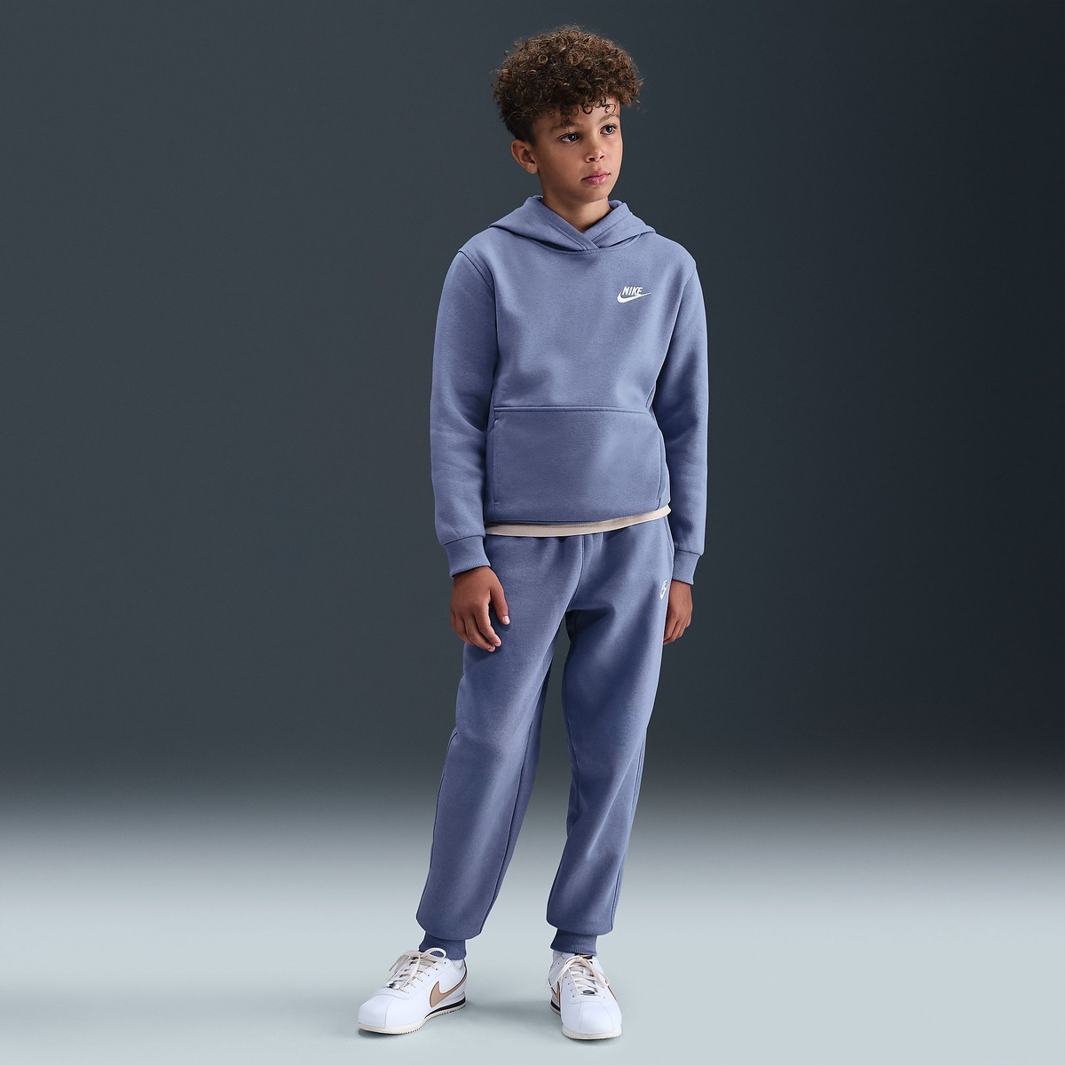 ナイキ YTH NSW クラブ フリース L/S フーディ LBR