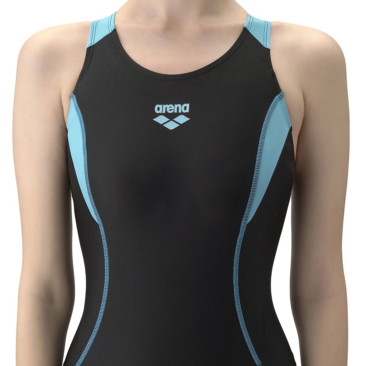 フィットネスワンピーススパッツ(オープンバック・ハーフレッグ・ひっかけパッド)