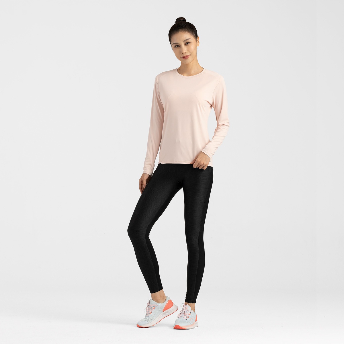 KIPRUNレディース長袖シャツUVPRO PNK