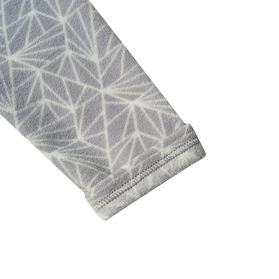 QUECHUAキッズフリース ハーフジップMH100 GRY