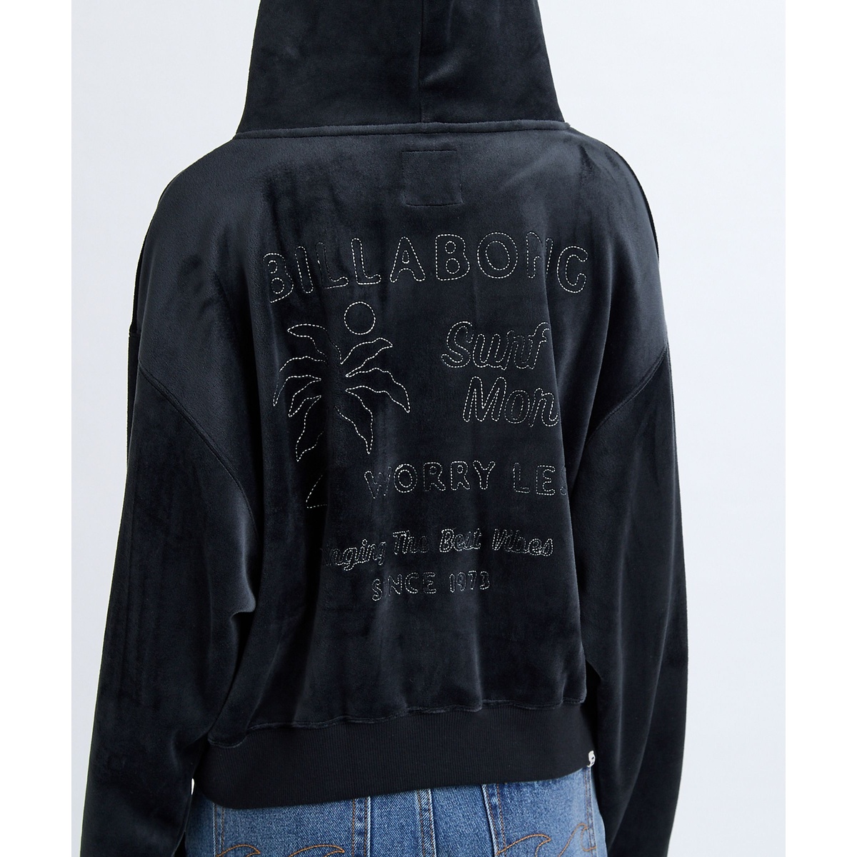 LAZY DAZE LOOSE CROPPED SWEAT PARKA