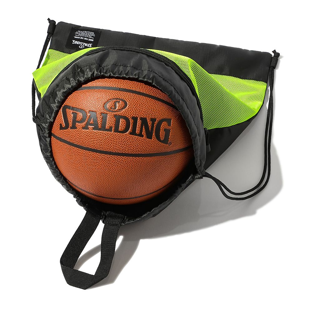 デイリー ナップサック ブラック×ライムグリーン