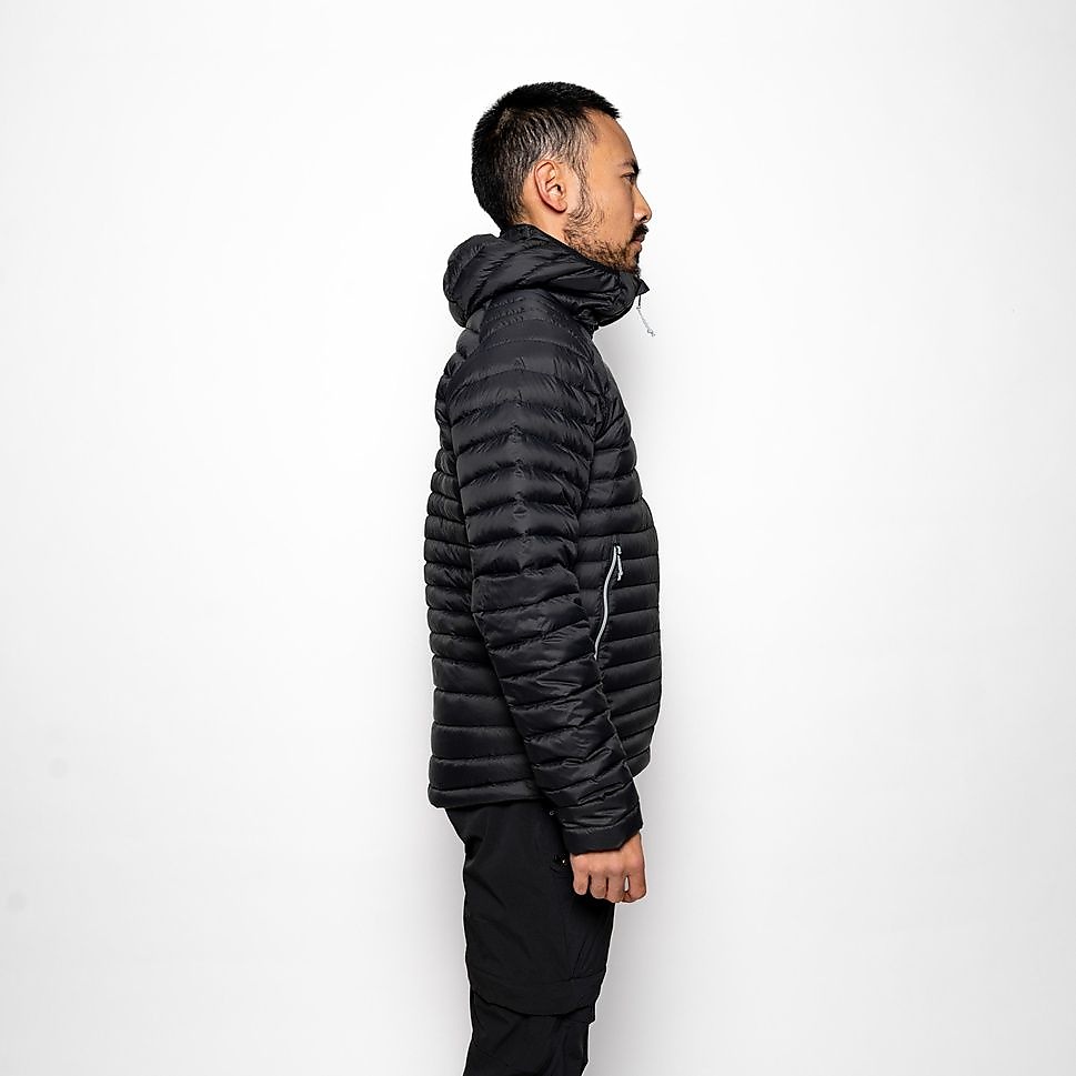 FORCLAZメンズダウンジャケット フード付きTREK100 BLK