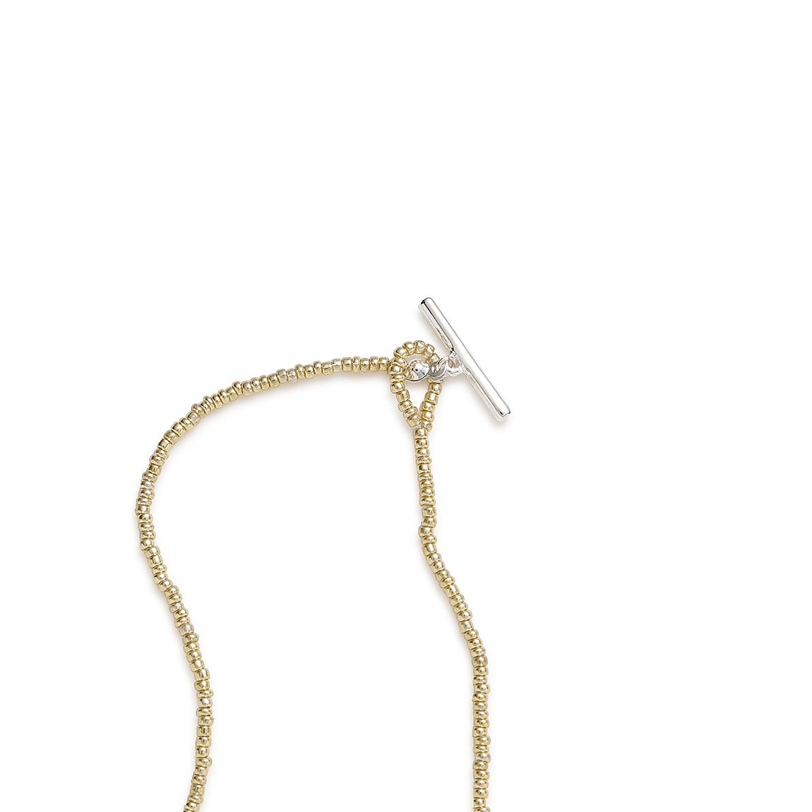 ビーズショートネックレス