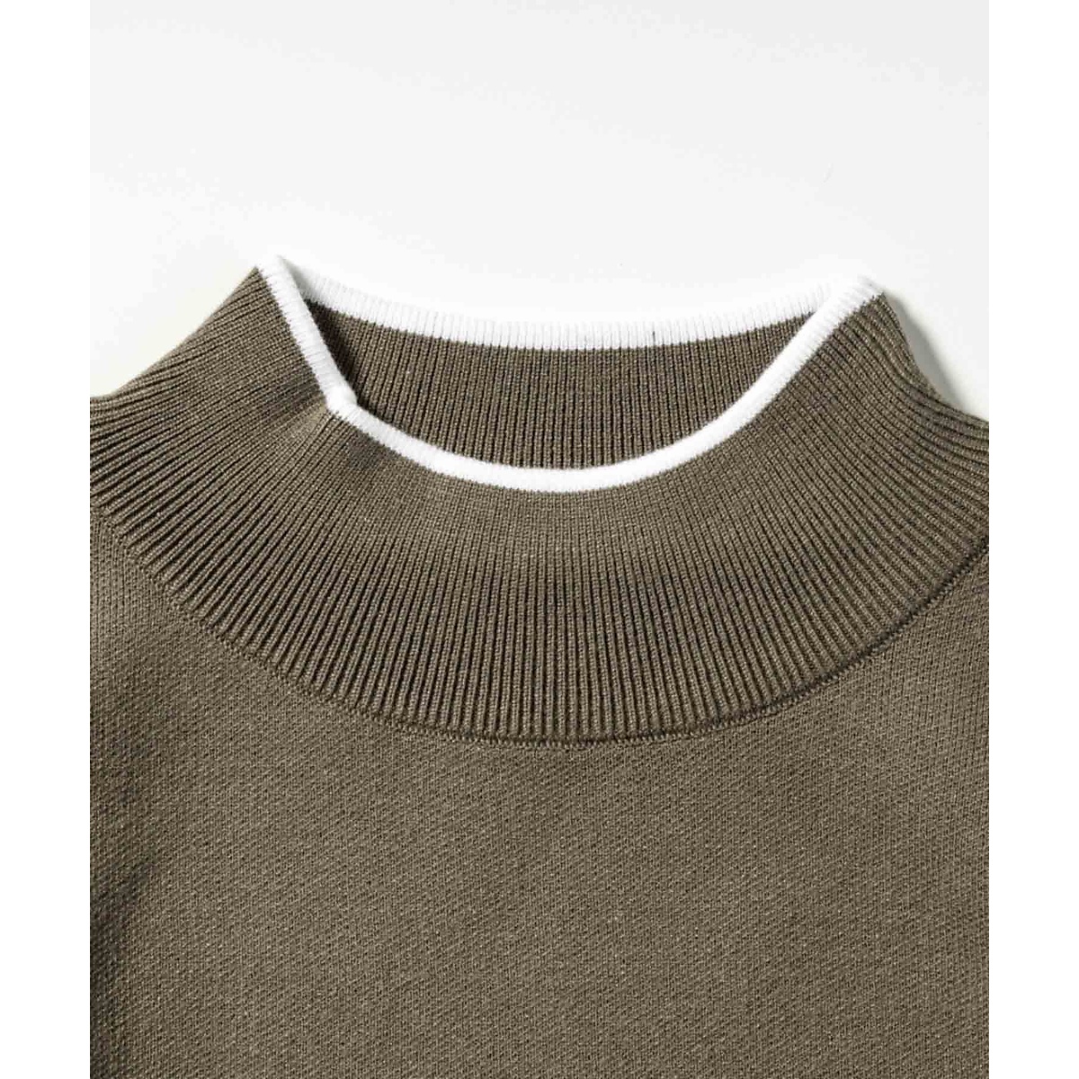 BIG LOGO MOCK NECK KNIT