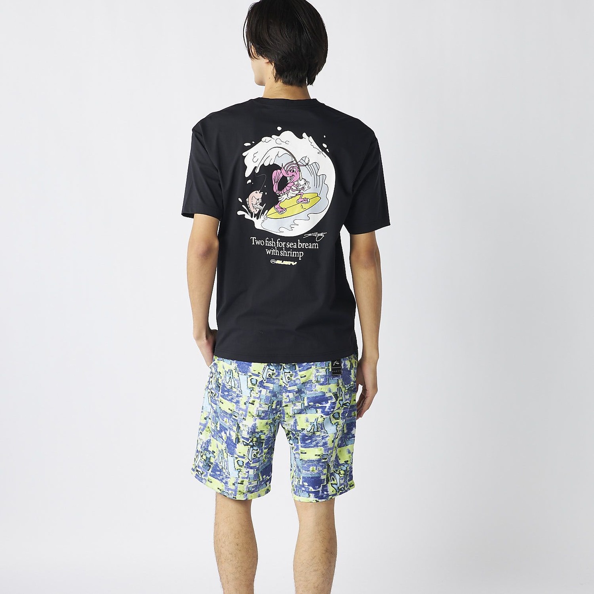 メンズRUSTYハンソデUVTシャツ