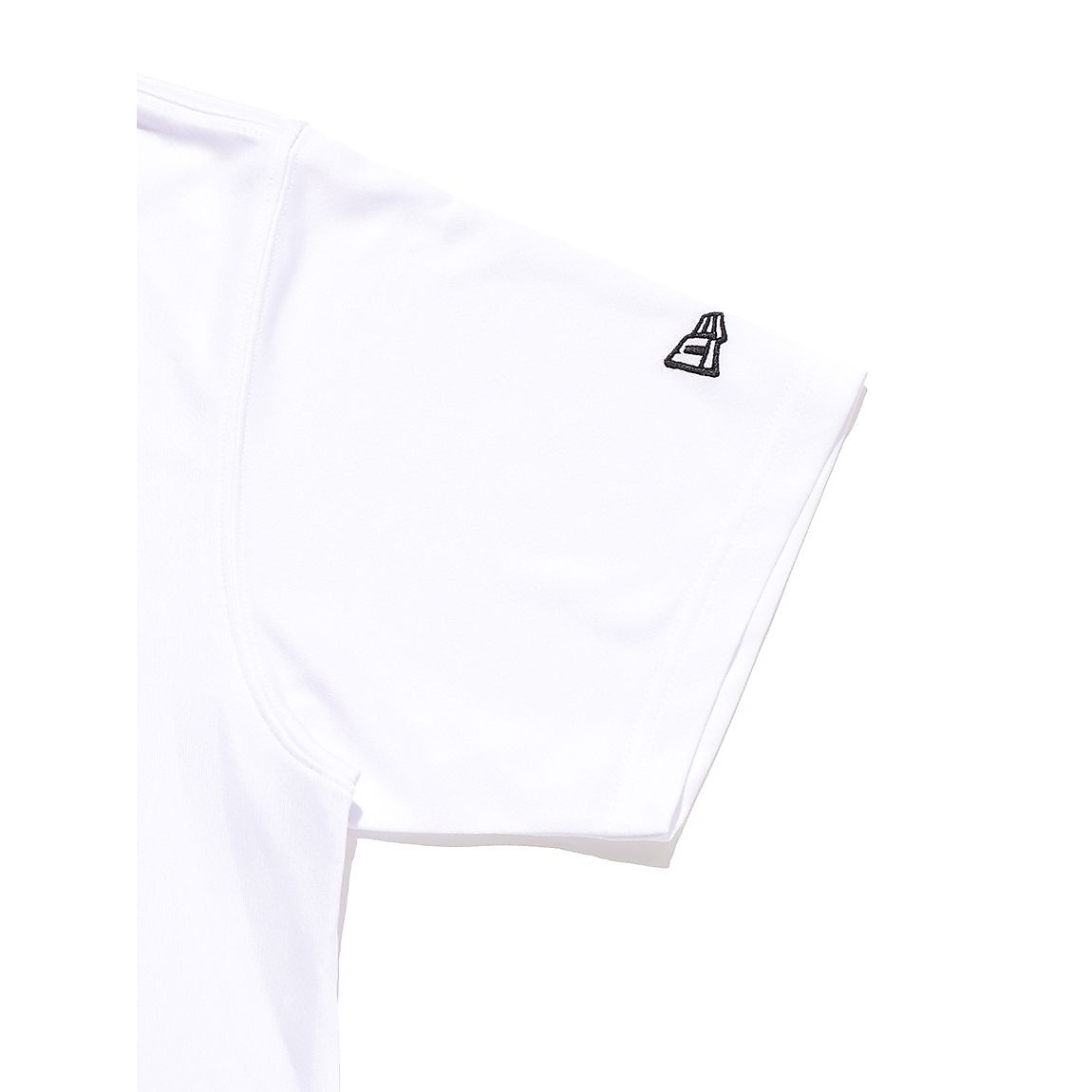 PAB SS TECH STRIPE COLLAR TEE WHI