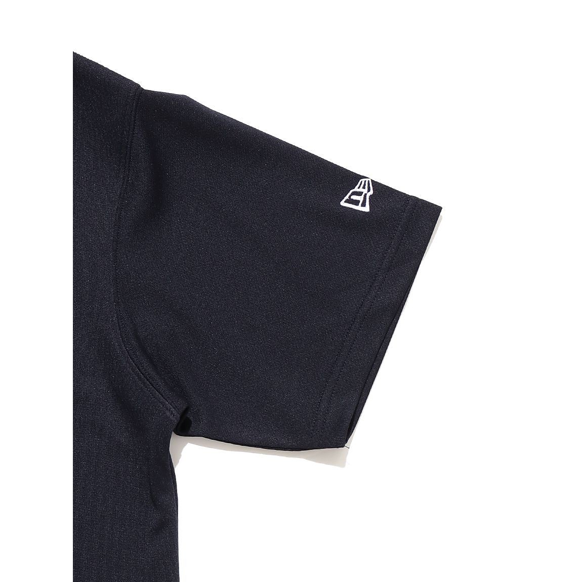 PAB SS TECH STRIPE COLLAR TEE NVY