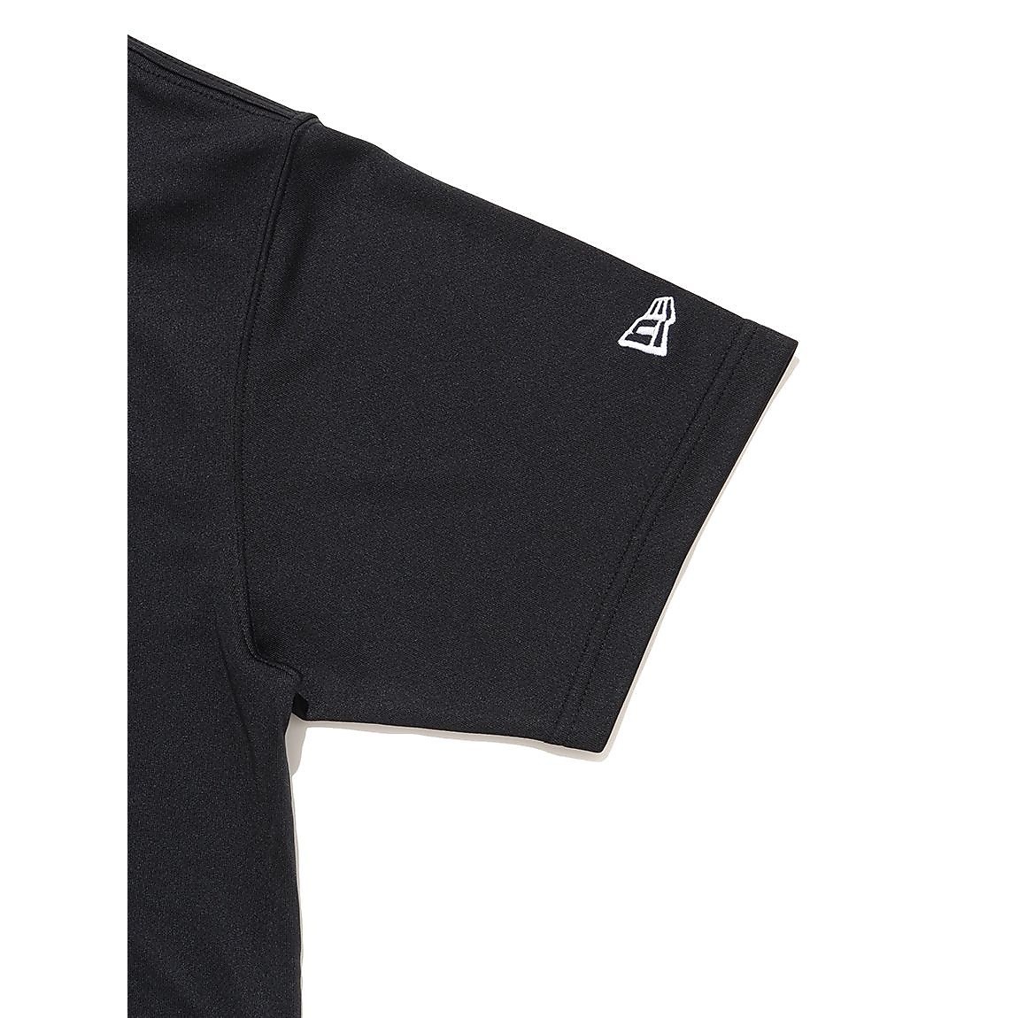 PAB SS TECH STRIPE COLLAR TEE BLK