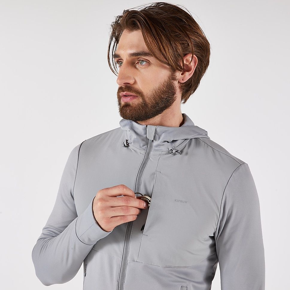 KIPRUNメンズジャケットRUN100 WARM GRY