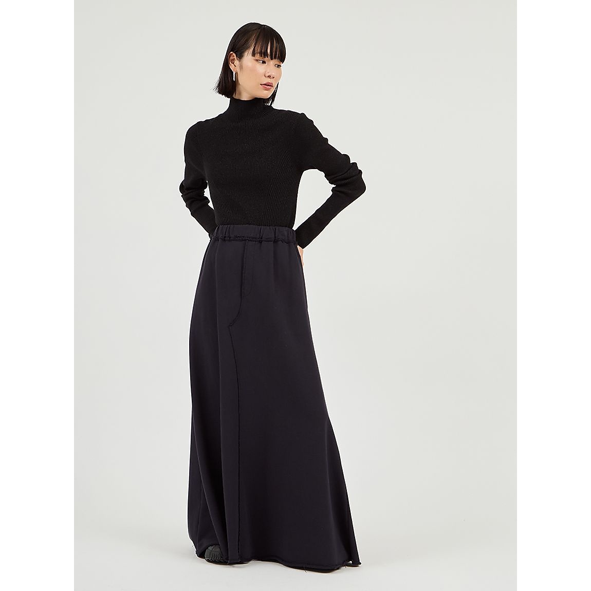 スウェットマキシスカート