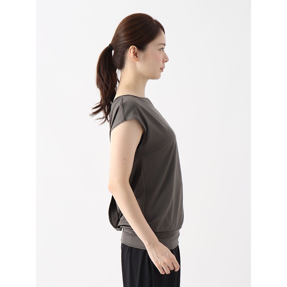 Real Stone フレンチスリーブトップ GRK