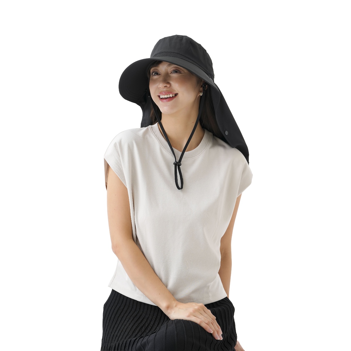 UV＆クールフェイスカバー付き3WAY帽子