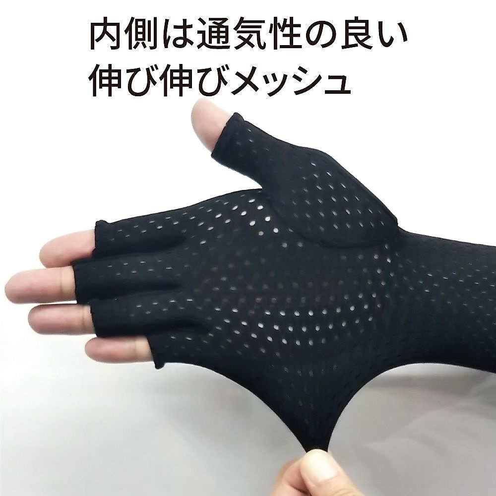 アクアプラス　指あきグローブ