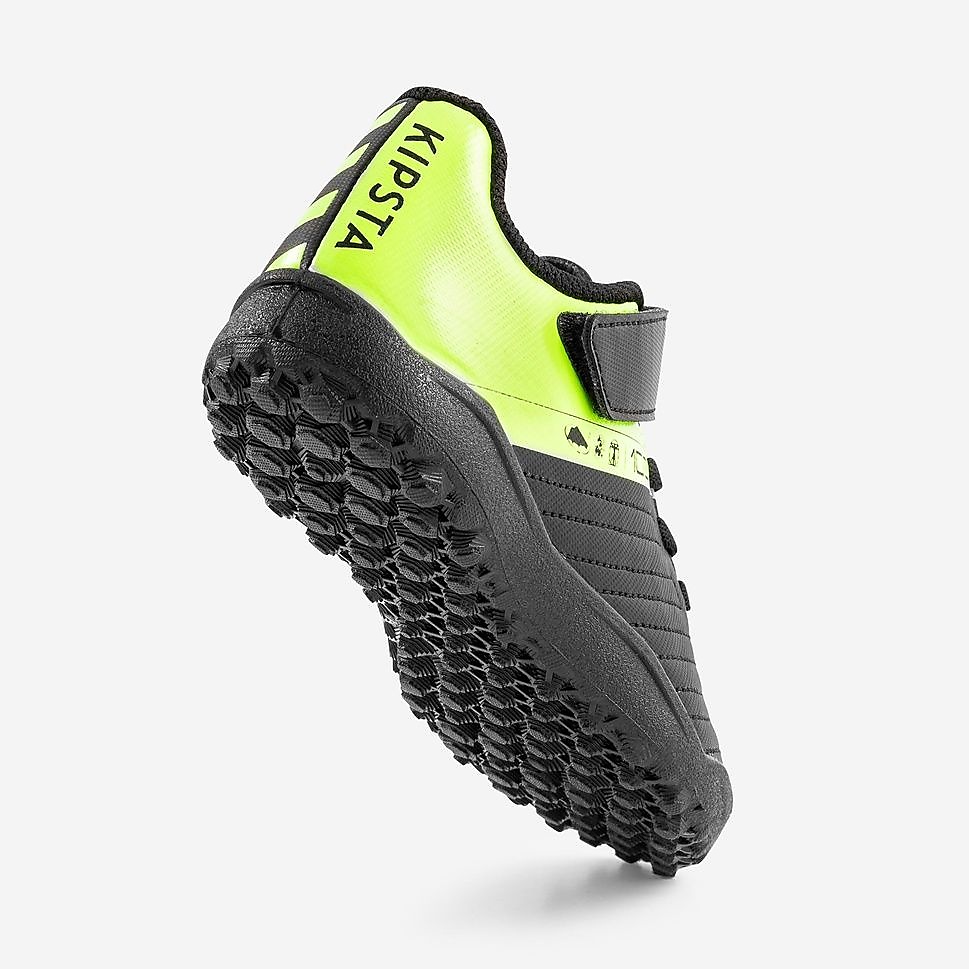 Decathlon キッズ サッカースパイク 面ファスナー 100 Easy Turf BLK