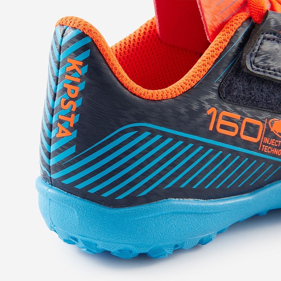 Decathlon キッズ サッカースパイク 面ファスナー 160 Easy Turf NVY