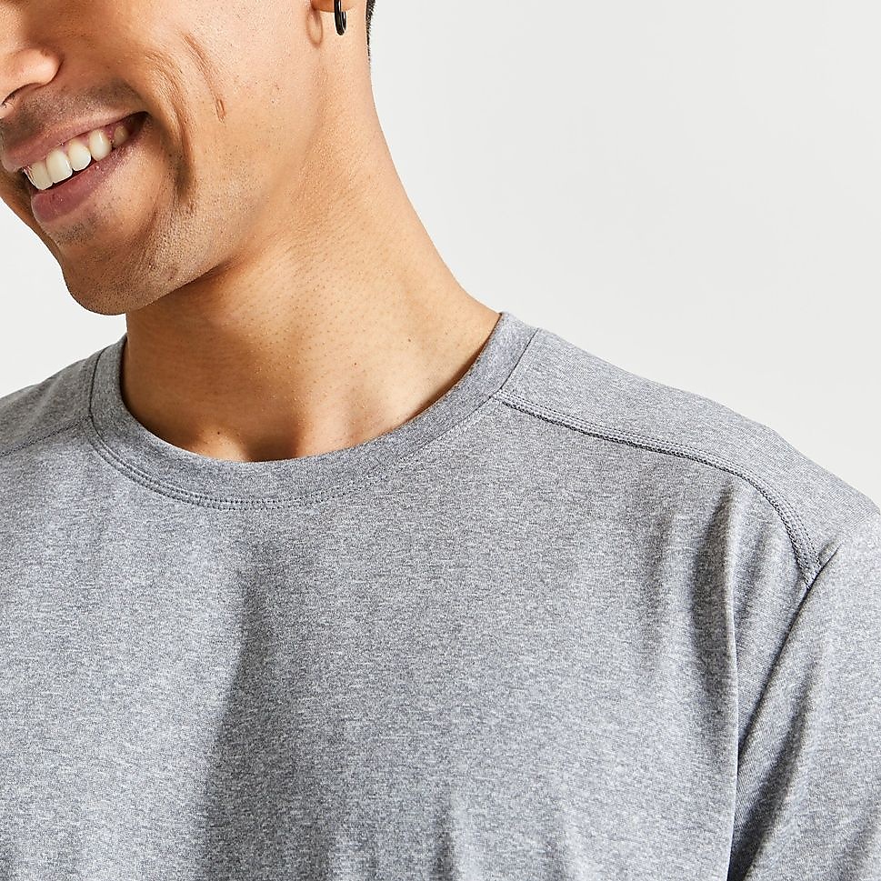 Decathlon メンズ半袖Tシャツ100 ジム・フィットネス GRY
