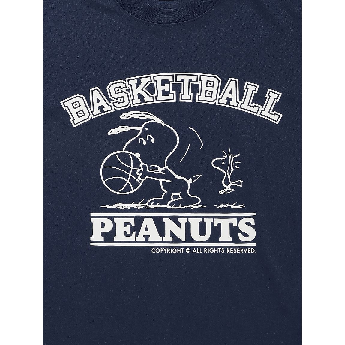 26PEANUTSバスケフロントプリントTシャツ