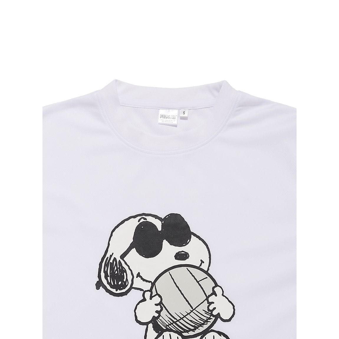 26PEANUTSバレーフロントプリントTシャツ