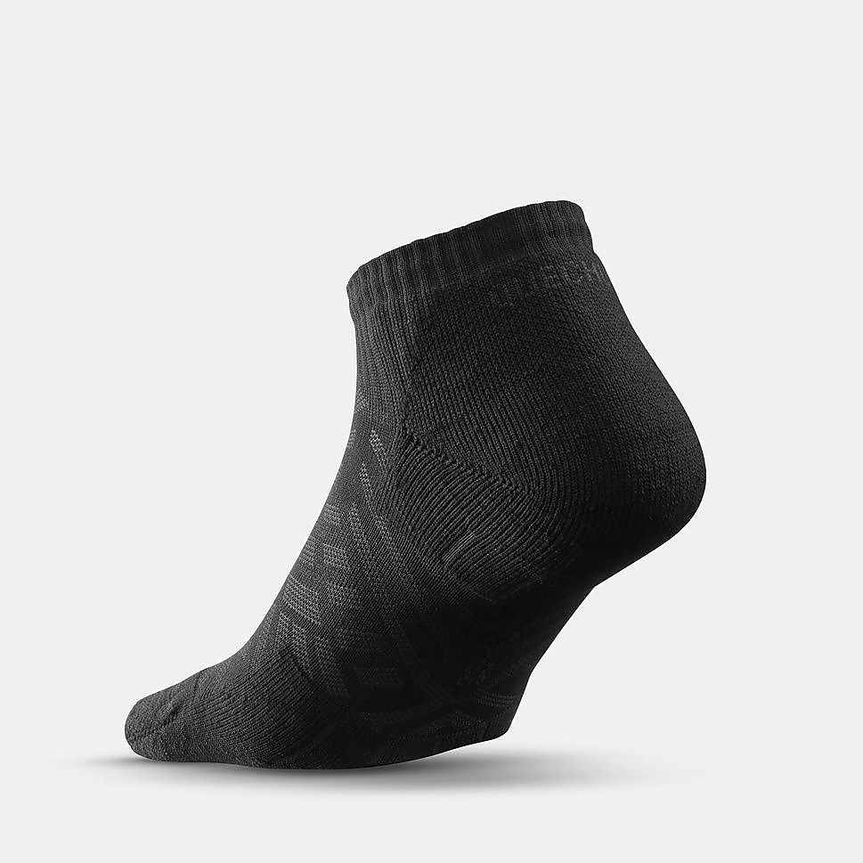 Decathlon 2足組ローカット丈ソックス HIKE 100 BLK
