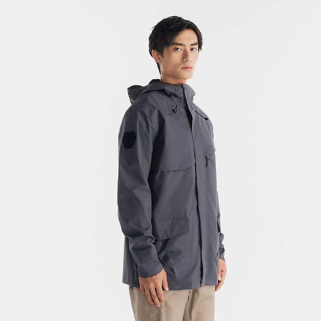 Decathlon メンズ ジャケット 防水 NH500 PROTECT AF GRY