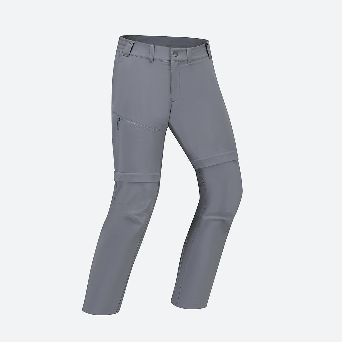 Decathlonメンズ 2WAY モジュールパンツ MH100 GRY