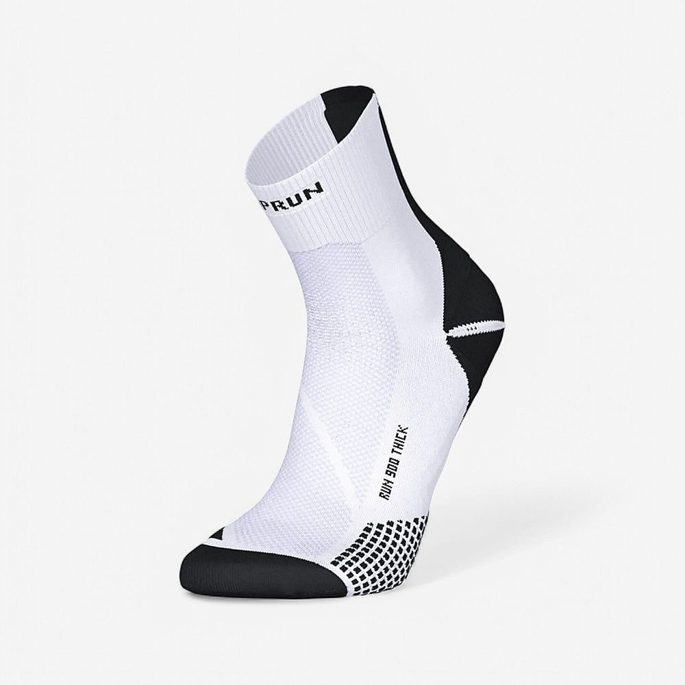 KIPRUN ロークルー丈ソックス 厚手 Run900 WHT