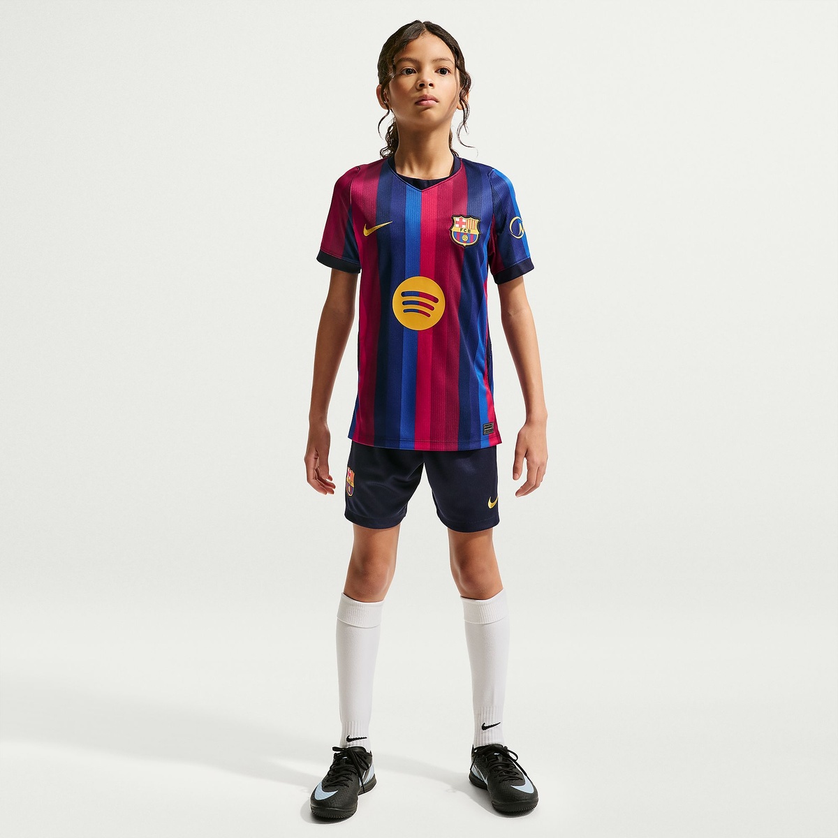 ナイキ YTH FCB DF JSY SS STAD HM S/S トップ
