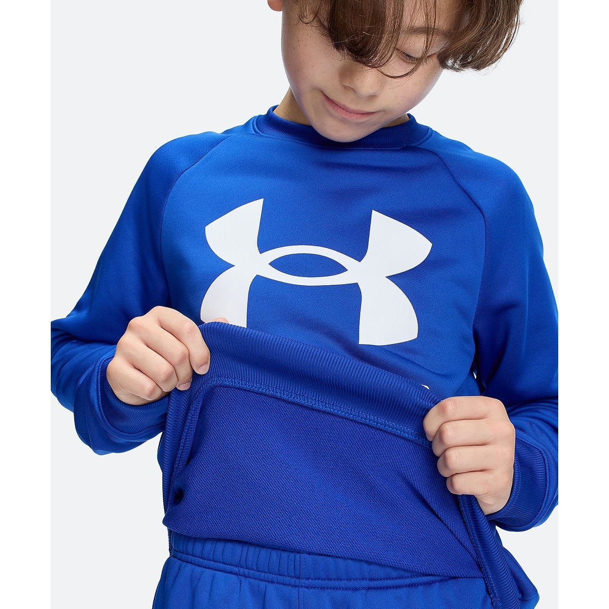 UA TECH TERRY LOGO CREW