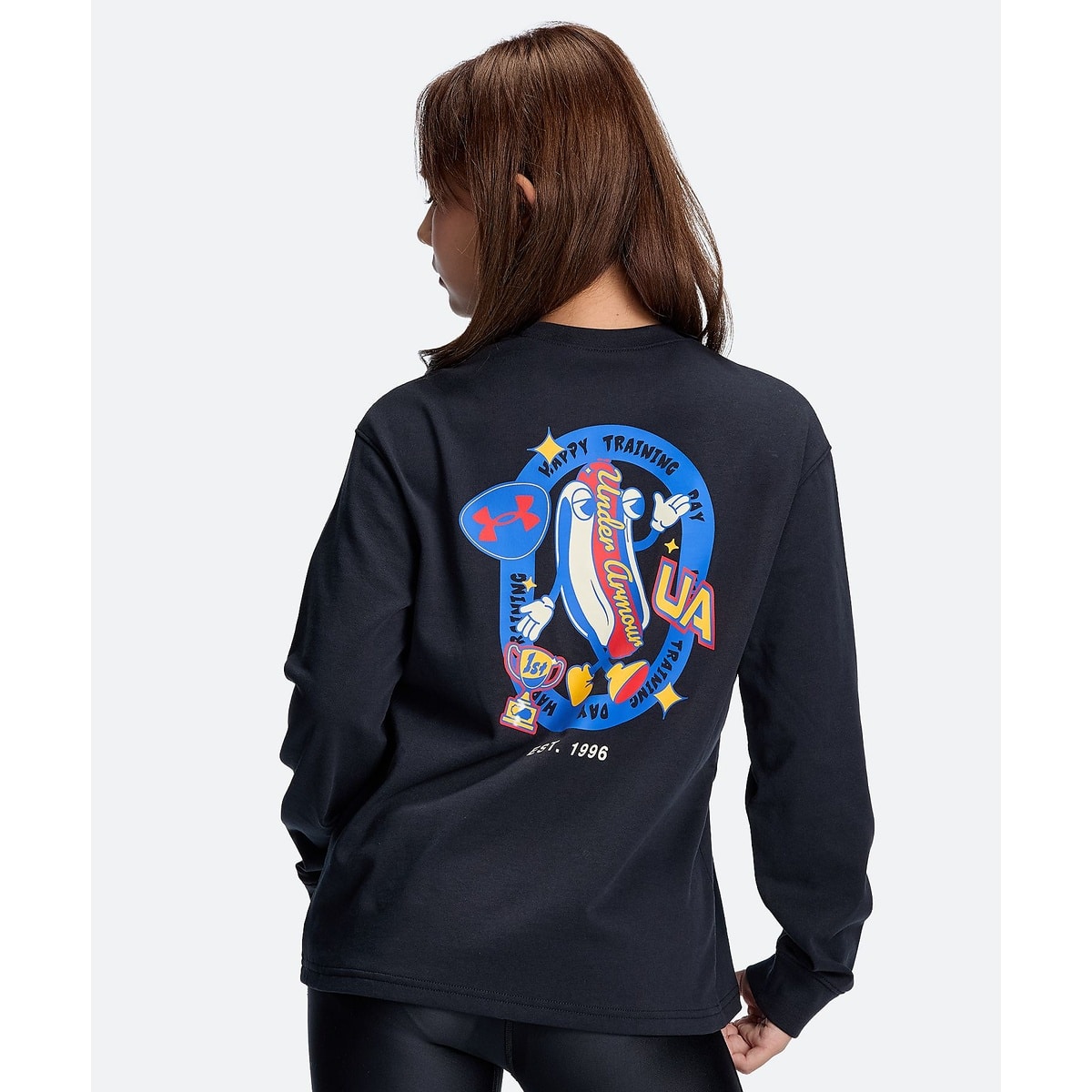 UA HEAVYWEIGHT COTTON GRAPHIC LONG SLEEVE T-SHIRT