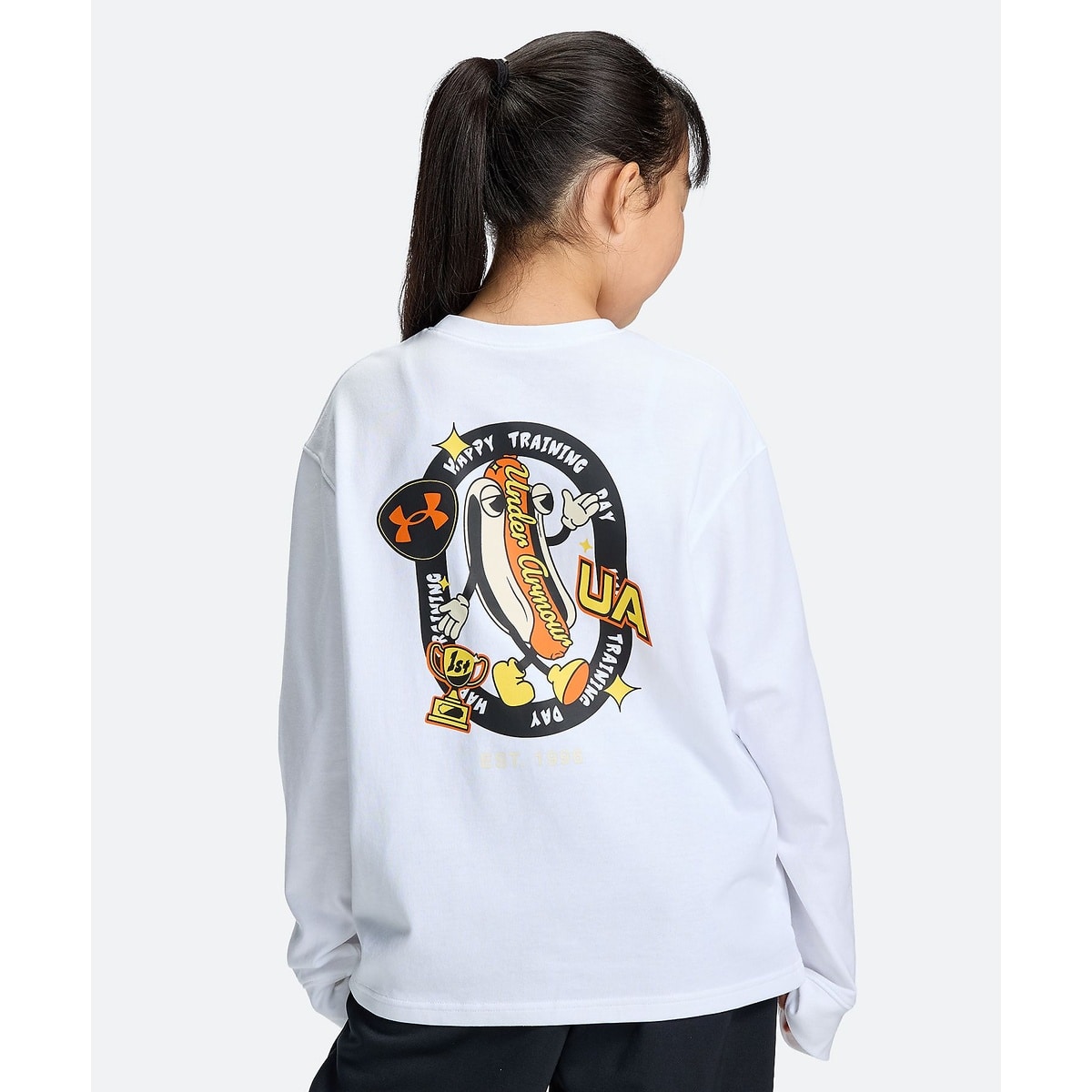 UA HEAVYWEIGHT COTTON GRAPHIC LONG SLEEVE T-SHIRT