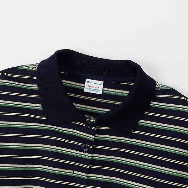 L/S BORDER POLO SHIRT